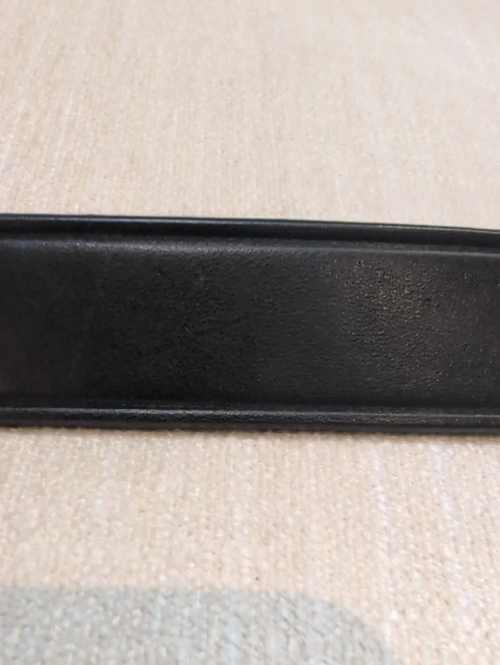 Crossroads Black Leather Belt with Solid Brass Buckle Size M Classic